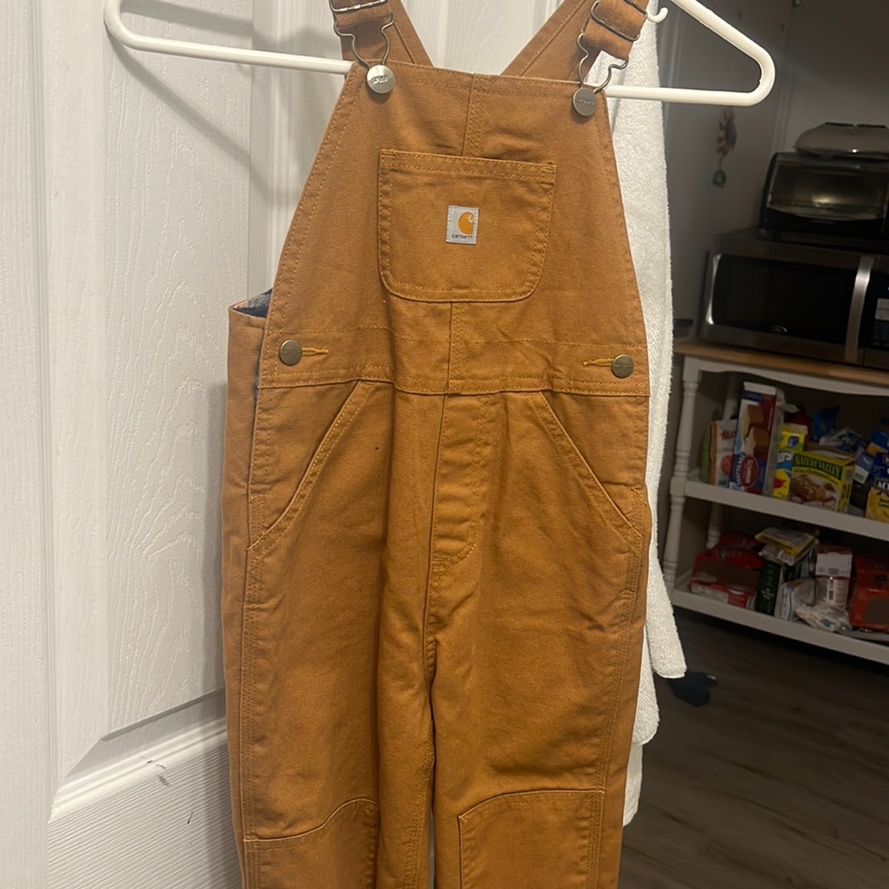 4T carhartt lined overalls NWOT
